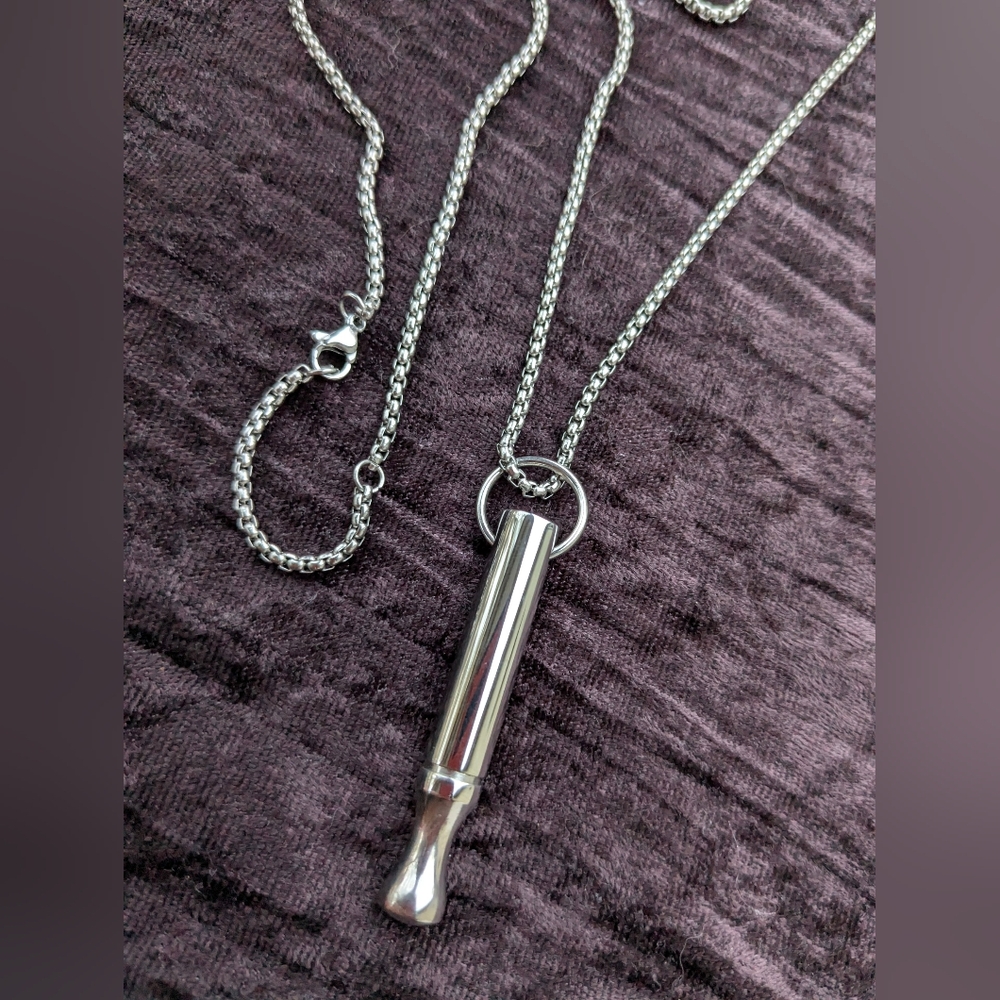 Unisex Stainless Calm Breathing Necklace - Picture 11 of 16